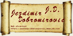 Jezdimir Dobromirović vizit kartica